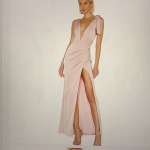 NWT Lovers + Friends Light Pink Gown